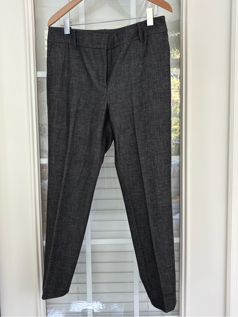 Ann Taylor, size 10,charcoal slacks, ladies, pockets, classic